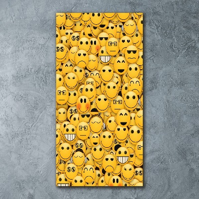 Acrylbild vertikal Emoticons
