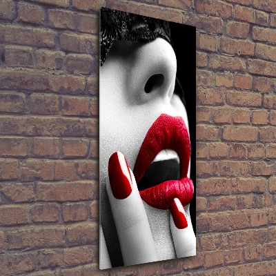 Bild auf Acrylglas vertikal Spitzenmaske