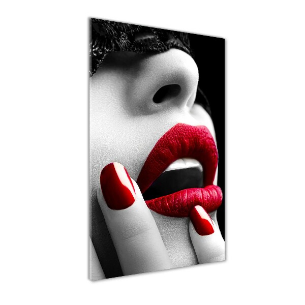 Bild auf Acrylglas vertikal Spitzenmaske