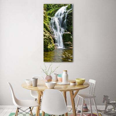 Bild auf Acrylglas vertikal Wasserfall