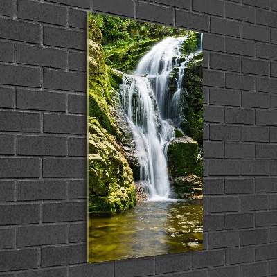 Bild auf Acrylglas vertikal Wasserfall