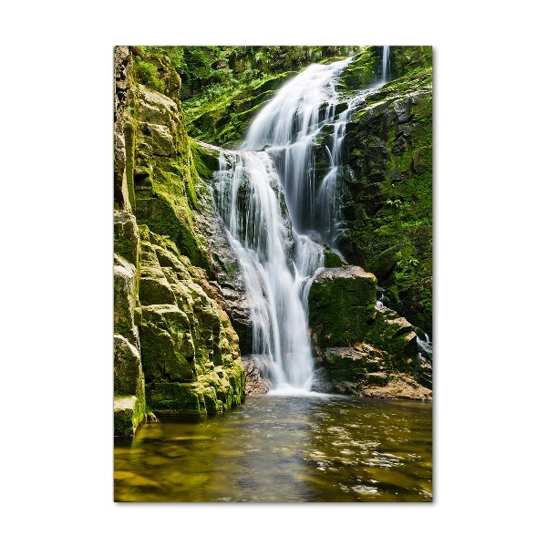 Bild auf Acrylglas vertikal Wasserfall