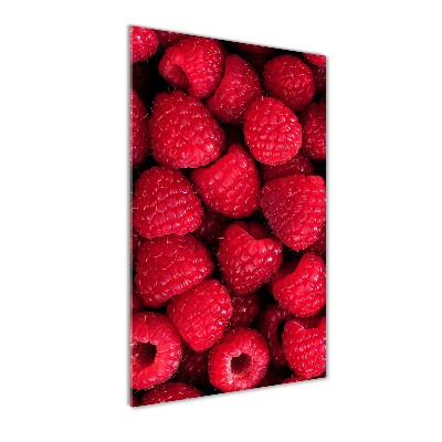 Bild auf Acrylglas vertikal Himbeeren