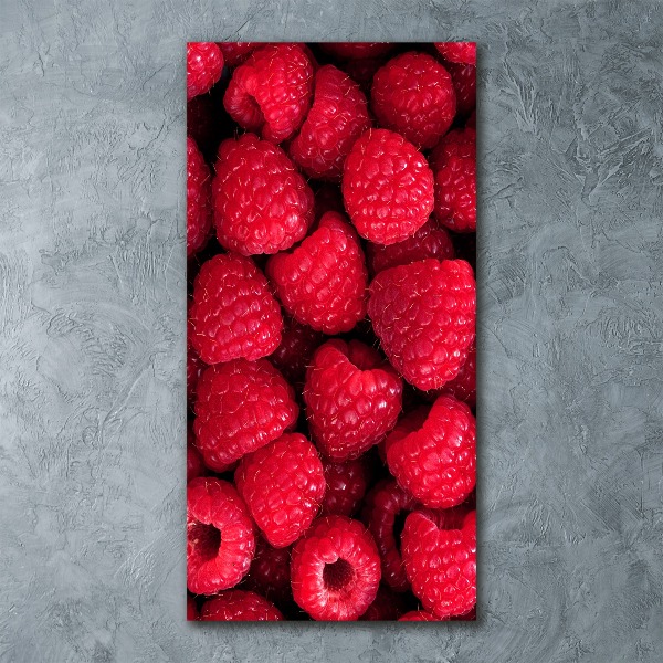 Bild auf Acrylglas vertikal Himbeeren