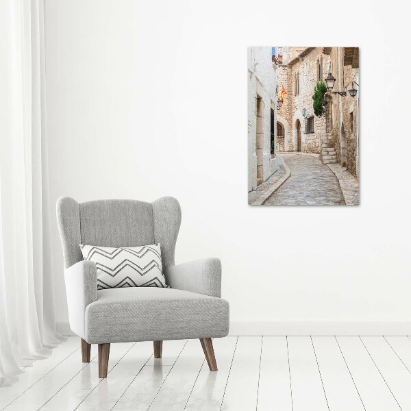 Modernes Acrylbild vertikal Straßen in Spanien