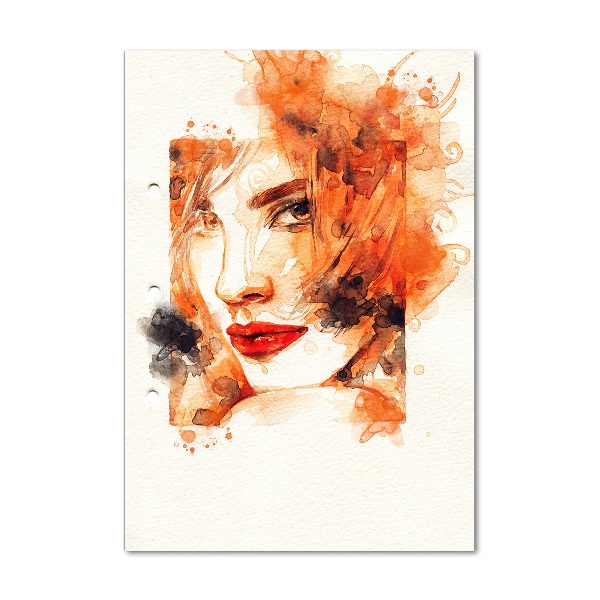 Modernes Acrylbild vertikal Abstrakte Frau