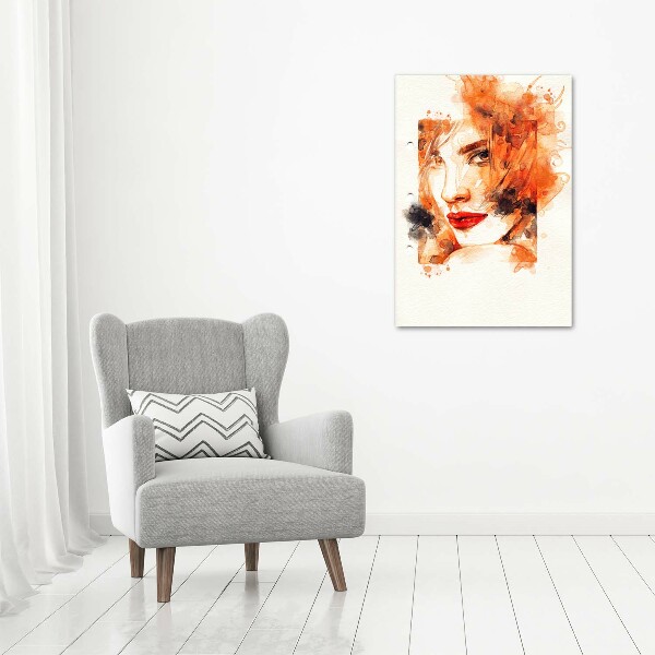 Modernes Acrylbild vertikal Abstrakte Frau