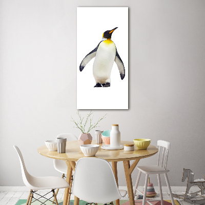 Modernes Acrylbild vertikal Pinguin