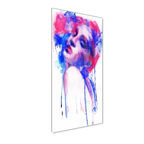 Acrylbild vertikal Abstrakte Frau