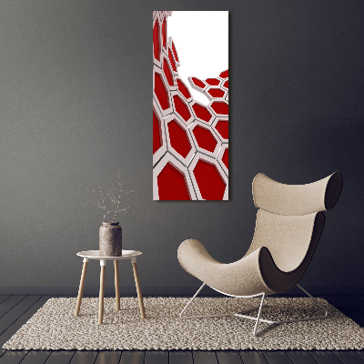 Bild auf Acrylglas vertikal 3D-Abstraktion