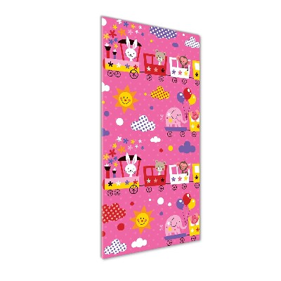 Acrylbild vertikal Happy Train