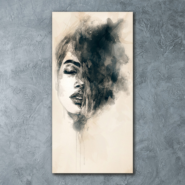 Bild auf Acrylglas vertikal Abstrakte Frau
