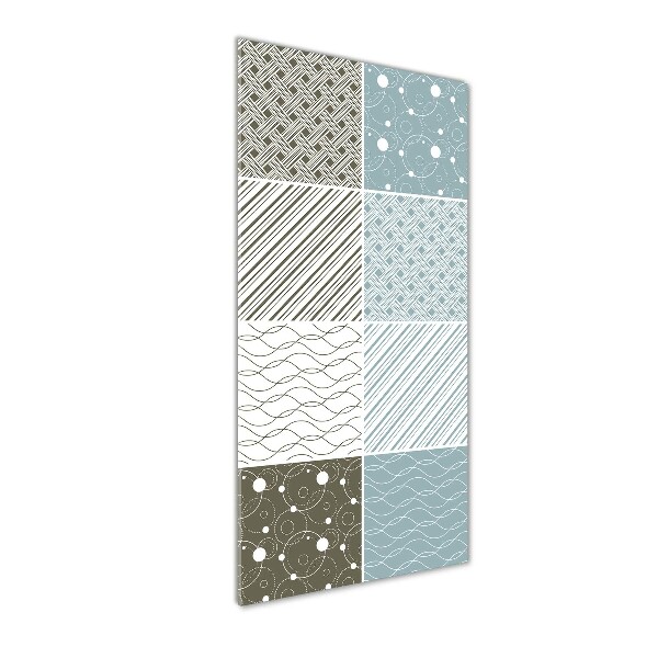 Bild auf Acrylglas vertikal Geometrische Muster