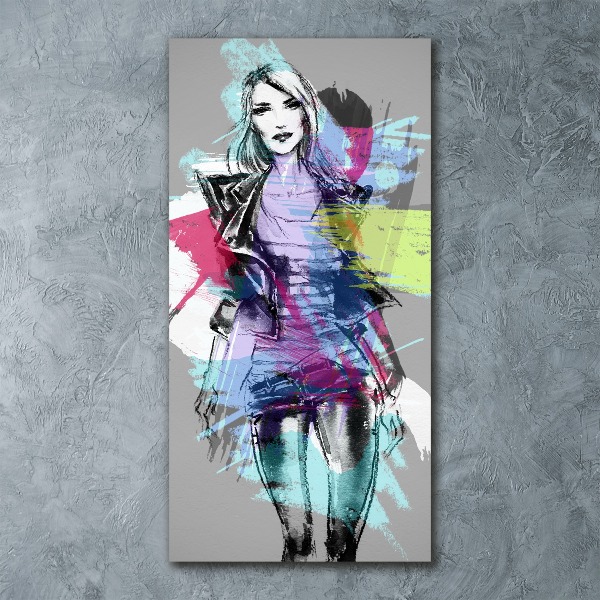 Plexiglasbilder vertikal Abstrakte Frau