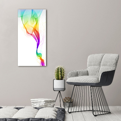 Modernes Acrylbild vertikal Farbenfrohe Abstraktion