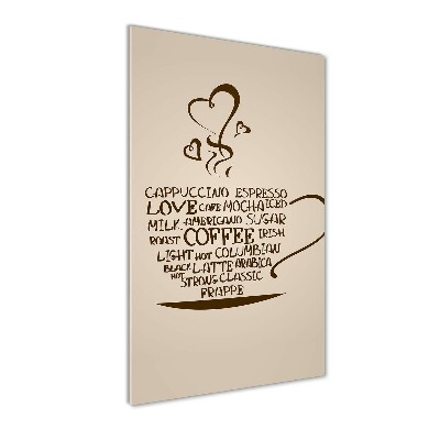 Plexiglasbilder vertikal Eine Tasse Kaffee