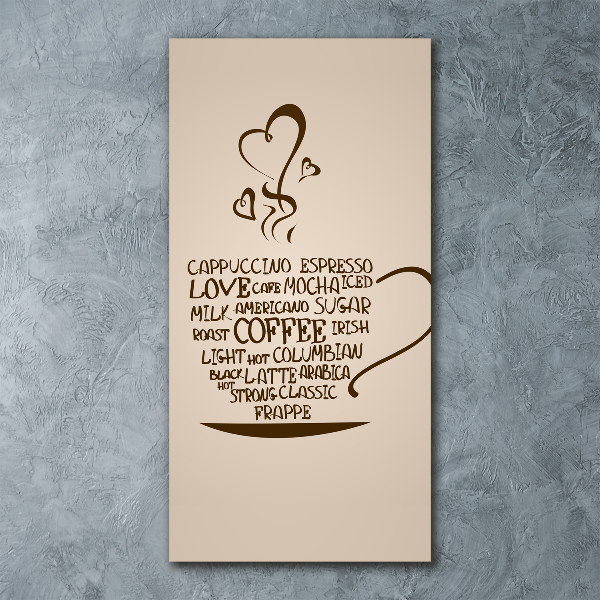 Plexiglasbilder vertikal Eine Tasse Kaffee