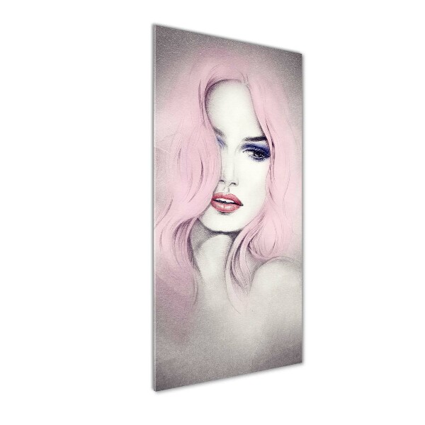 Acrylbild vertikal Abstrakte Frau