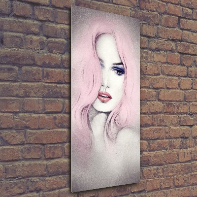 Acrylbild vertikal Abstrakte Frau