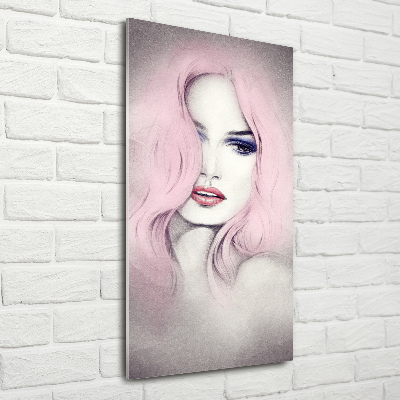 Acrylbild vertikal Abstrakte Frau