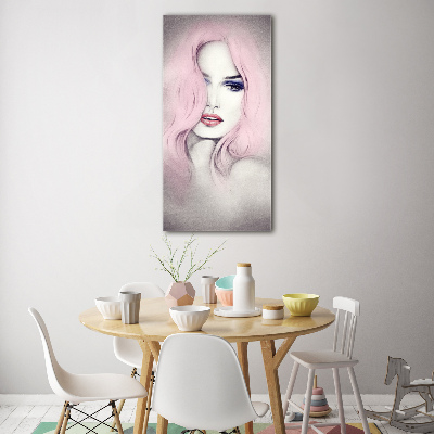 Acrylbild vertikal Abstrakte Frau