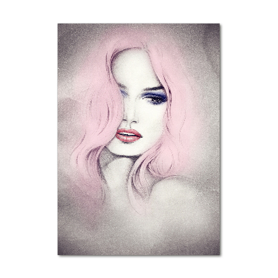 Acrylbild vertikal Abstrakte Frau