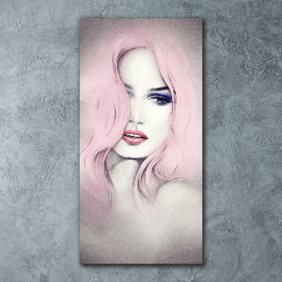 Acrylbild vertikal Abstrakte Frau
