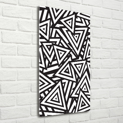 Acrylbild vertikal Dreieckshintergrund