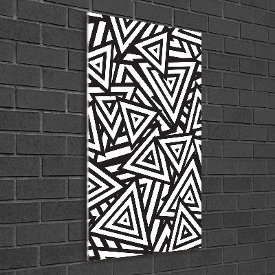 Acrylbild vertikal Dreieckshintergrund