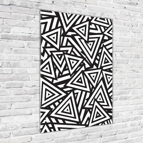 Acrylbild vertikal Dreieckshintergrund