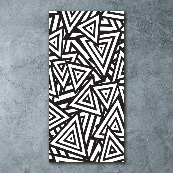 Acrylbild vertikal Dreieckshintergrund