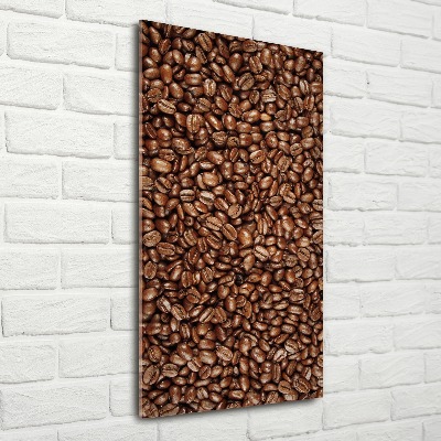 Modernes Acrylbild vertikal Kaffeebohnen