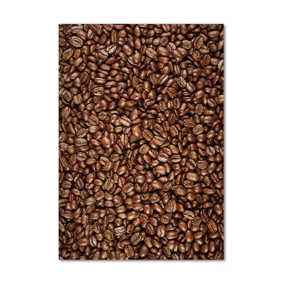 Modernes Acrylbild vertikal Kaffeebohnen