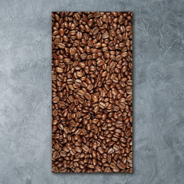 Modernes Acrylbild vertikal Kaffeebohnen