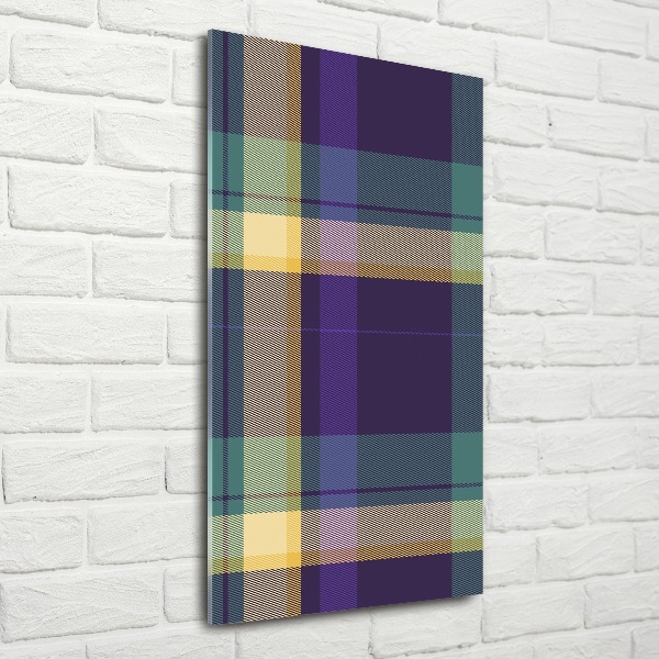 Bild auf Acrylglas vertikal karierte Textur