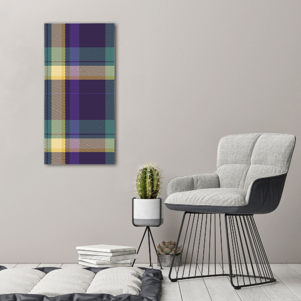 Bild auf Acrylglas vertikal karierte Textur