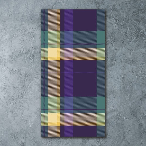 Bild auf Acrylglas vertikal karierte Textur