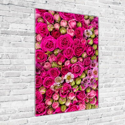 Acrylbild vertikal Ein Blumenstrauß