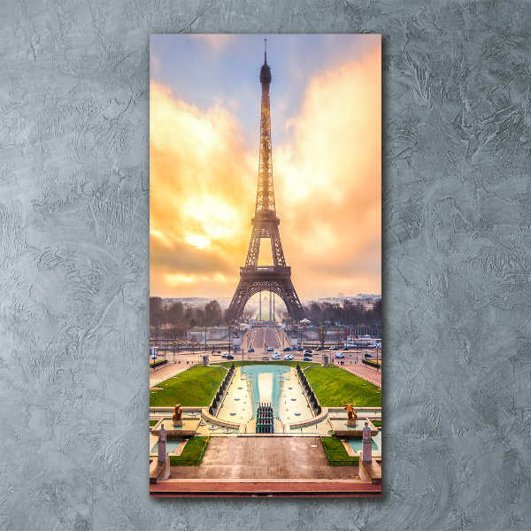 Acrylbild vertikal Eiffelturm Paris