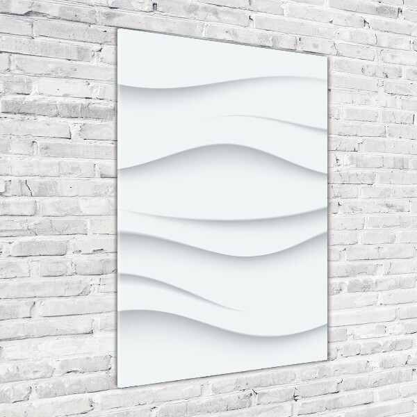 Acrylbild vertikal Abstrakte Wellen