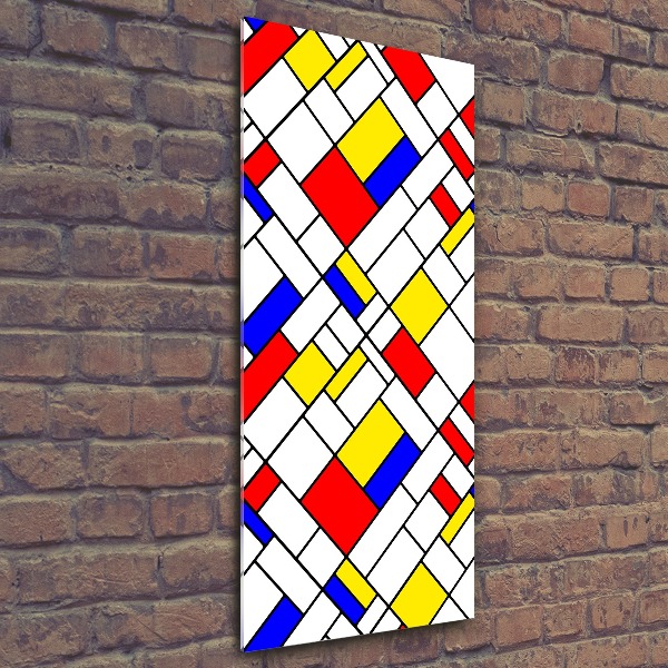 Bild auf Acrylglas vertikal Abstraktion