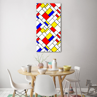 Bild auf Acrylglas vertikal Abstraktion