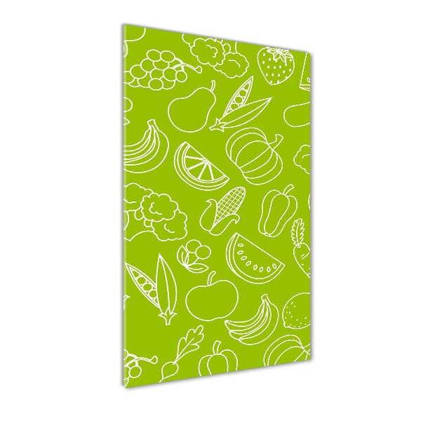 Plexiglasbilder vertikal Gemüse und Obst