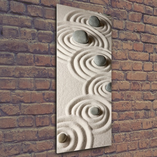 Plexiglasbilder vertikal Steine ​​im Sand