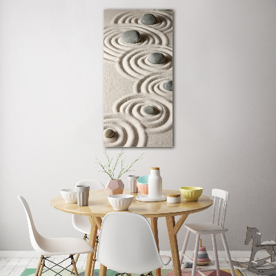 Plexiglasbilder vertikal Steine ​​im Sand