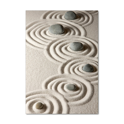 Plexiglasbilder vertikal Steine ​​im Sand