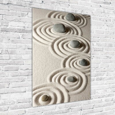 Plexiglasbilder vertikal Steine ​​im Sand