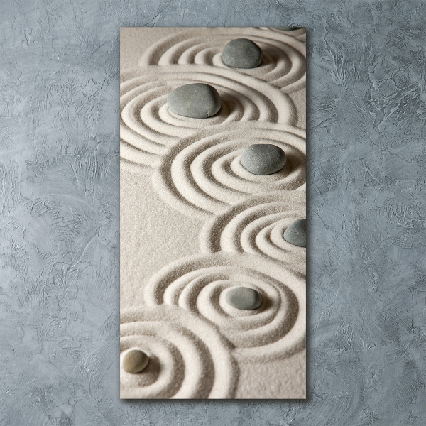 Plexiglasbilder vertikal Steine ​​im Sand