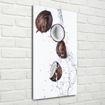 Acrylbild vertikal Kokosnuss