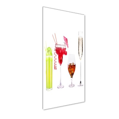 Bild auf Acrylglas vertikal Farbenfrohe Cocktails